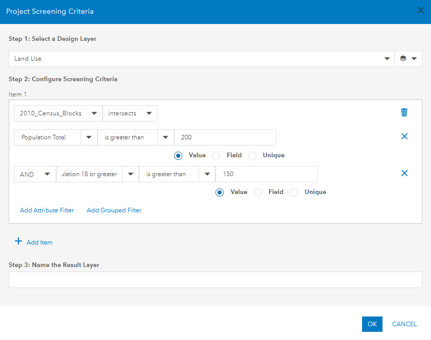 Project screening criteria example 2 Project screening criteria example 2